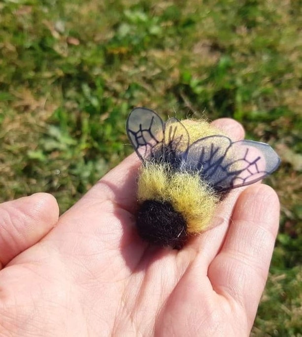 Large Felted Bumble Bee 