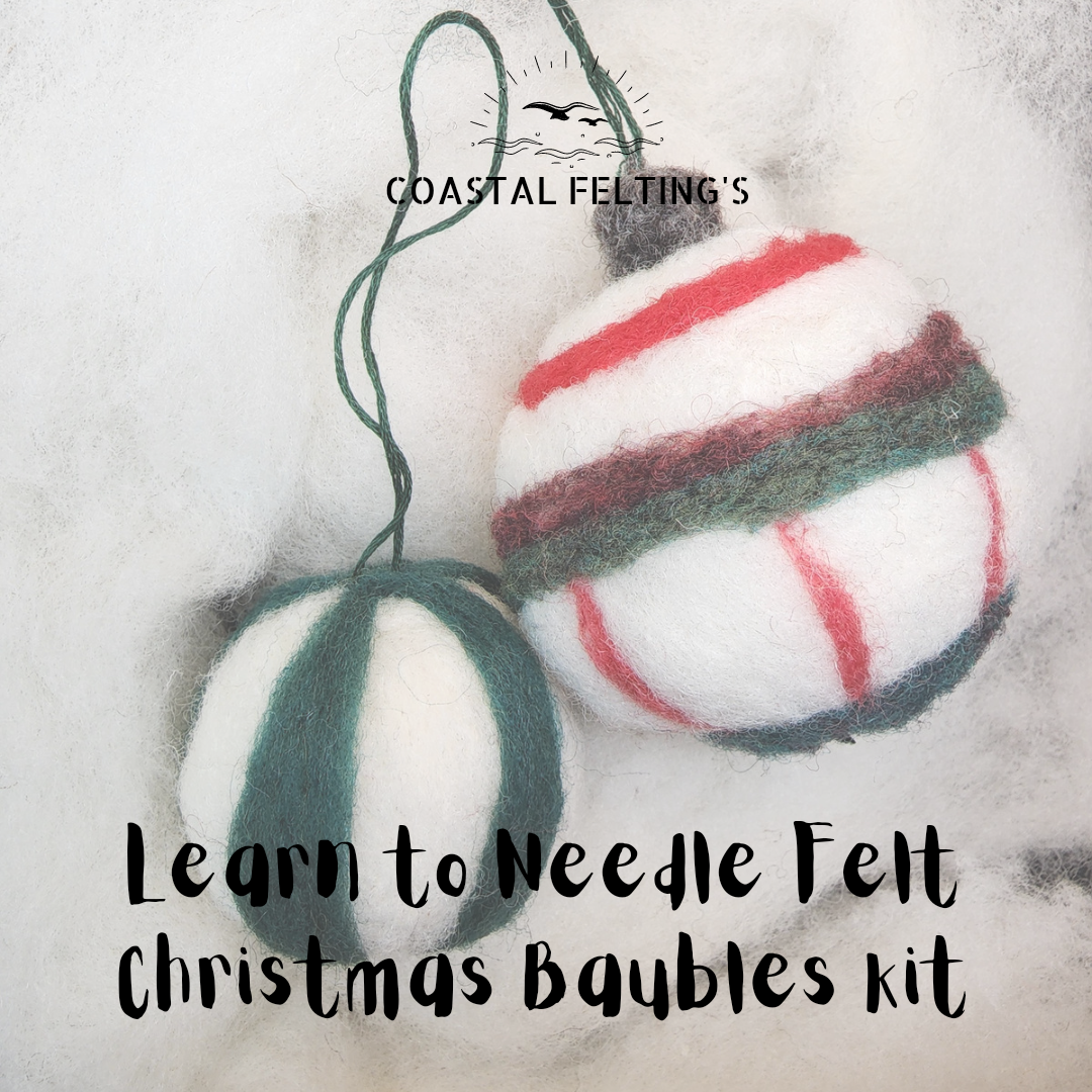 Needle Felting Kit w 3 Styrofoam Balls & 3 Eggs - Comoros